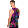 Graffiti Airbrush Print Men's Tank Tops-grizzshop