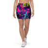 Graffiti Airbrush Print Mini Skirt-grizzshop