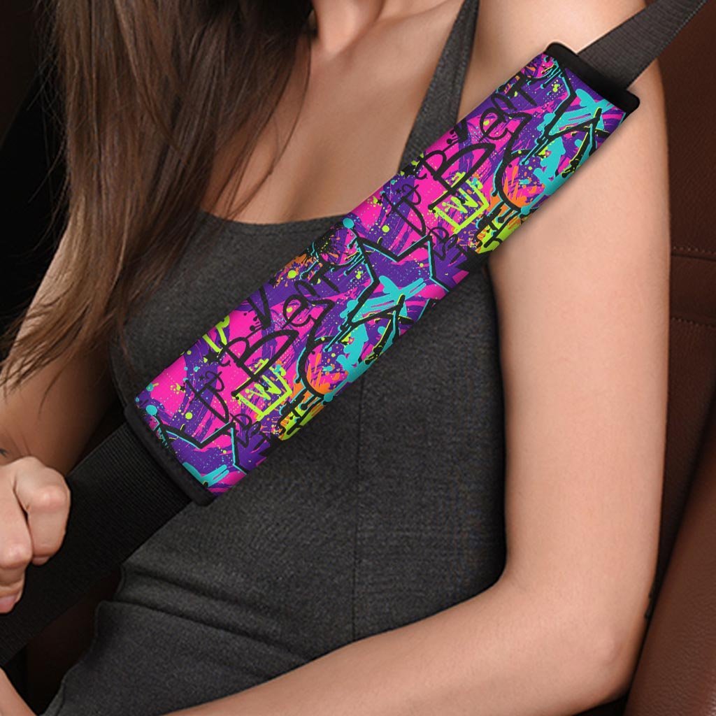 Graffiti Airbrush Print Seat Belt Cover-grizzshop