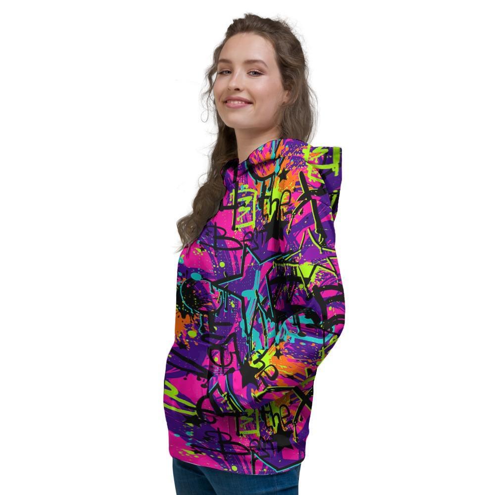 Graffiti Airbrush Print Women's Hoodie-grizzshop