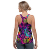 Graffiti Airbrush Print Women's Racerback Tank Top-grizzshop