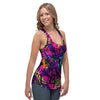 Graffiti Airbrush Print Women's Racerback Tank Top-grizzshop