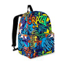 Graffiti Backdrop Print Backpack-grizzshop