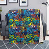 Graffiti Backdrop Print Blanket-grizzshop