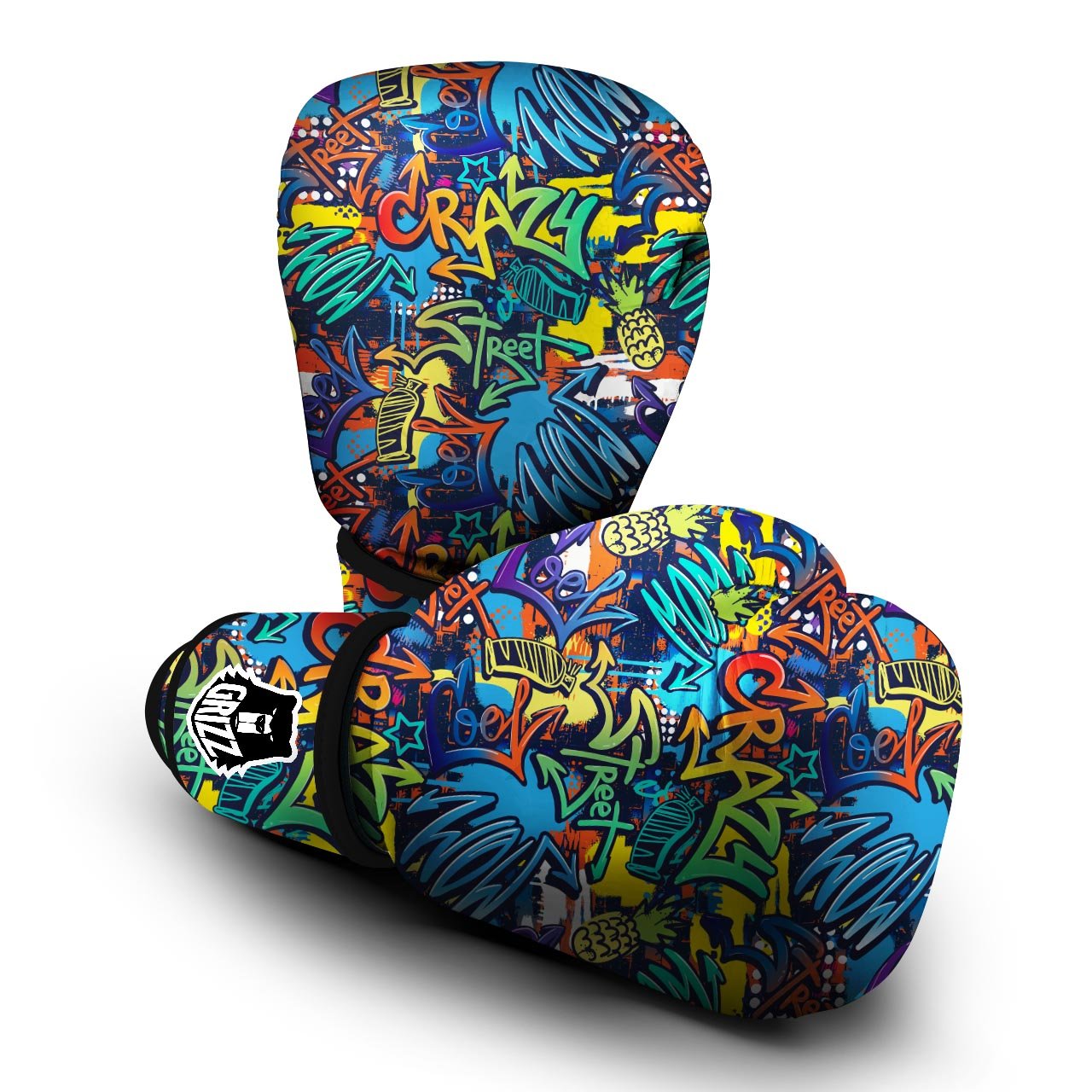 Graffiti Backdrop Print Boxing Gloves-grizzshop