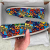 Graffiti Backdrop Print Canvas Shoes-grizzshop