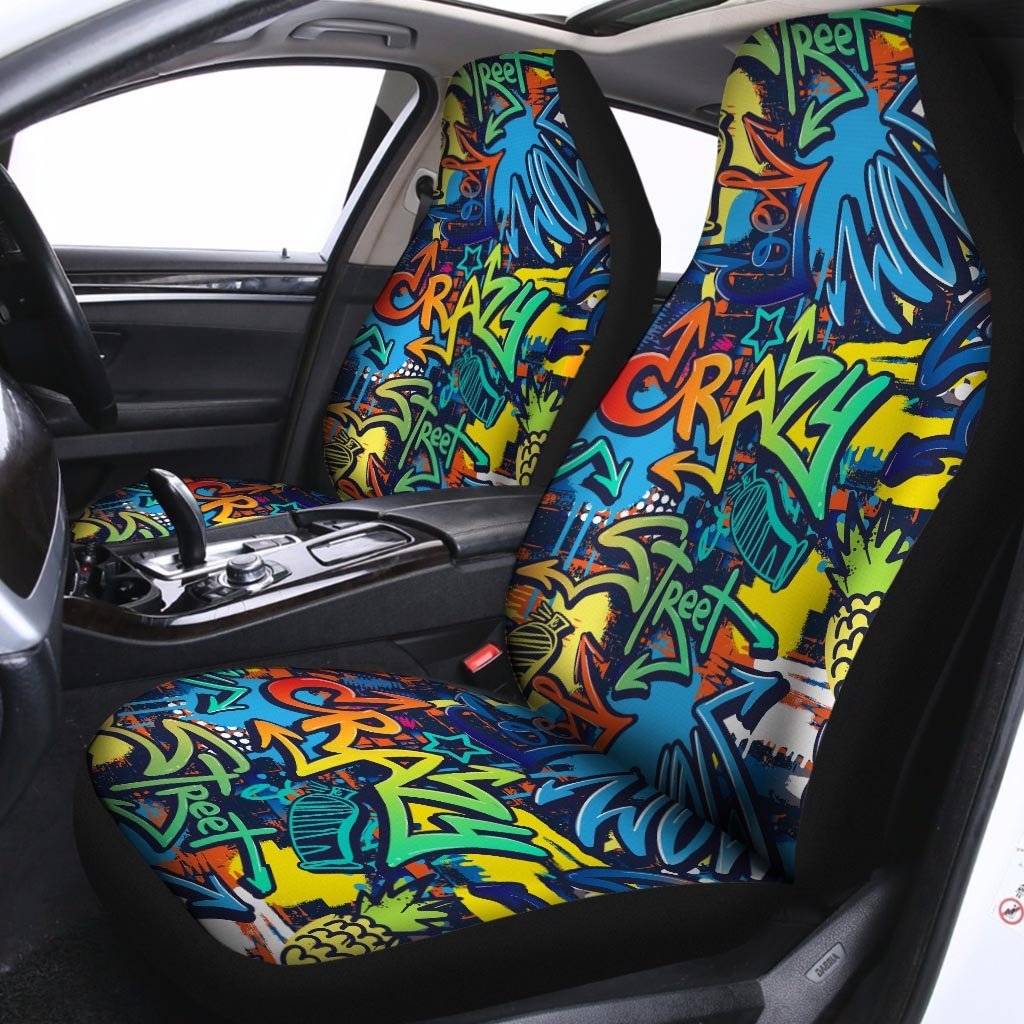 Graffiti Backdrop Print Car Seat Covers-grizzshop