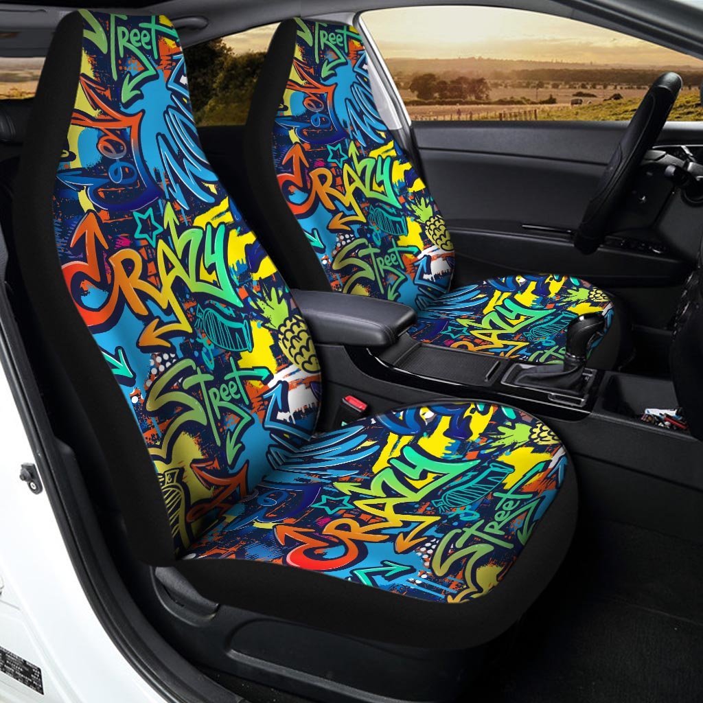 Graffiti Backdrop Print Car Seat Covers-grizzshop