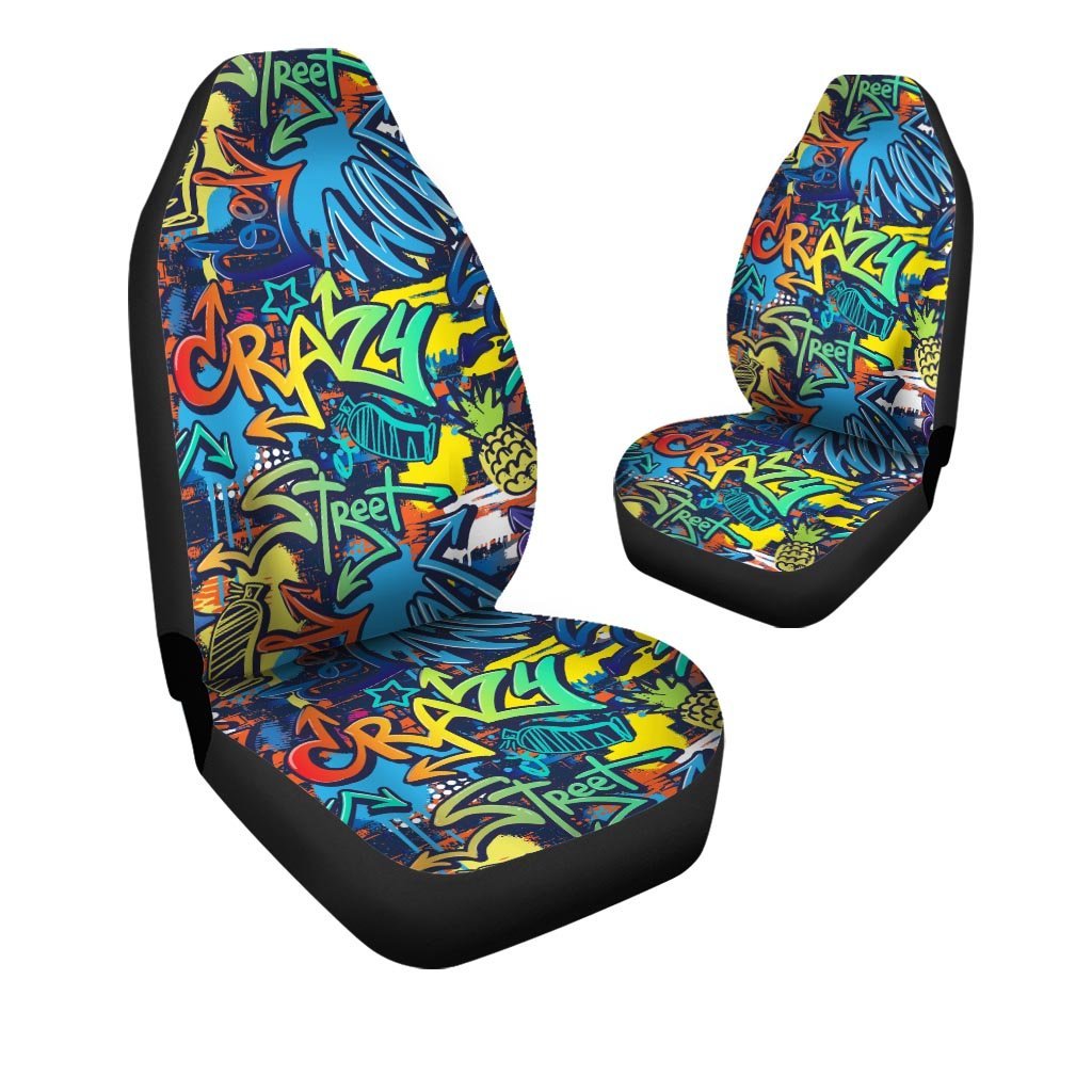 Graffiti Backdrop Print Car Seat Covers-grizzshop