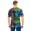 Graffiti Backdrop Print Men T Shirt-grizzshop