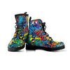 Graffiti Backdrop Print Men's Boots-grizzshop