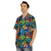 Graffiti Backdrop Print Men’s Hawaiian Shirt-grizzshop