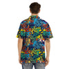 Graffiti Backdrop Print Men’s Hawaiian Shirt-grizzshop