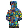 Graffiti Backdrop Print Men's Hoodie-grizzshop