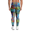 Graffiti Backdrop Print Men's Leggings-grizzshop