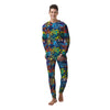 Graffiti Backdrop Print Men's Pajamas-grizzshop