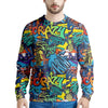 Graffiti Backdrop Print Men's Sweatshirt-grizzshop