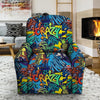 Graffiti Backdrop Print Recliner Cover-grizzshop