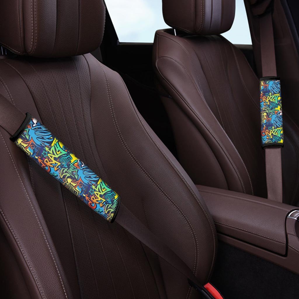 Graffiti Backdrop Print Seat Belt Cover-grizzshop