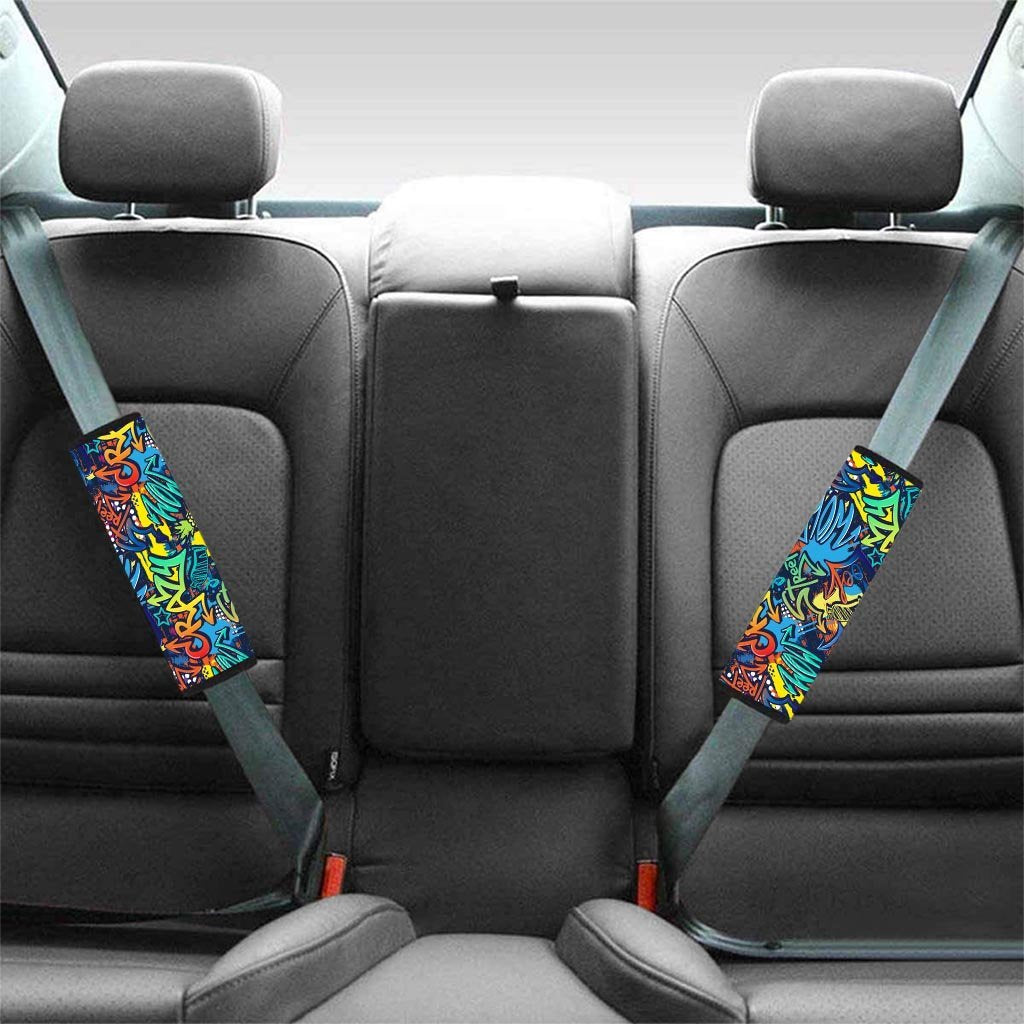 Graffiti Backdrop Print Seat Belt Cover-grizzshop