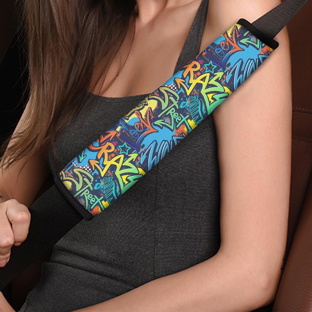 Graffiti Backdrop Print Seat Belt Cover-grizzshop