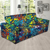 Graffiti Backdrop Print Sofa Cover-grizzshop