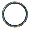 Graffiti Backdrop Print Steering Wheel Cover-grizzshop