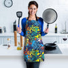 Graffiti Backdrop Print Women's Apron-grizzshop