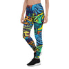 Graffiti Backdrop Print Women's Leggings-grizzshop