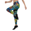 Graffiti Backdrop Print Women's Leggings-grizzshop