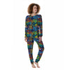 Graffiti Backdrop Print Women's Pajamas-grizzshop