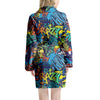 Graffiti Backdrop Print Women's Robe-grizzshop