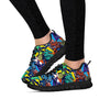 Graffiti Backdrop Print Women's Sneakers-grizzshop