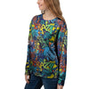 Graffiti Backdrop Print Women's Sweatshirt-grizzshop