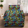 Graffiti Funky Print Pattern Armchair Slipcover-grizzshop