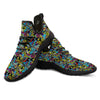 Graffiti Funky Print Pattern Black Athletic Shoes-grizzshop