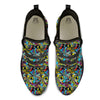 Graffiti Funky Print Pattern Black Athletic Shoes-grizzshop