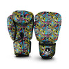 Graffiti Funky Print Pattern Boxing Gloves-grizzshop