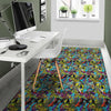 Graffiti Funky Print Pattern Floor Mat-grizzshop