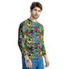 Graffiti Funky Print Pattern Men's Sweatshirt-grizzshop