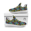 Graffiti Funky Print Pattern White Athletic Shoes-grizzshop