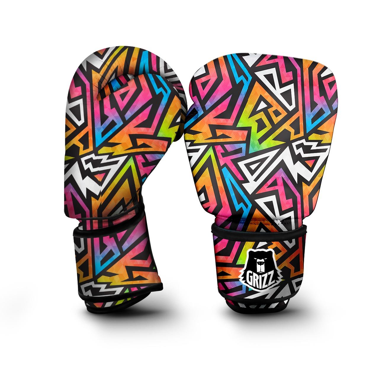 Graffiti Geometric Abstract Boxing Gloves-grizzshop