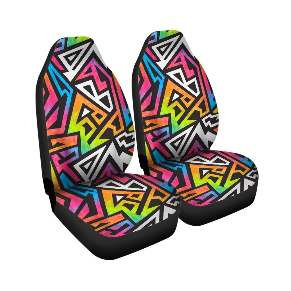 Graffiti Geometric Abstract Car Seat Covers-grizzshop