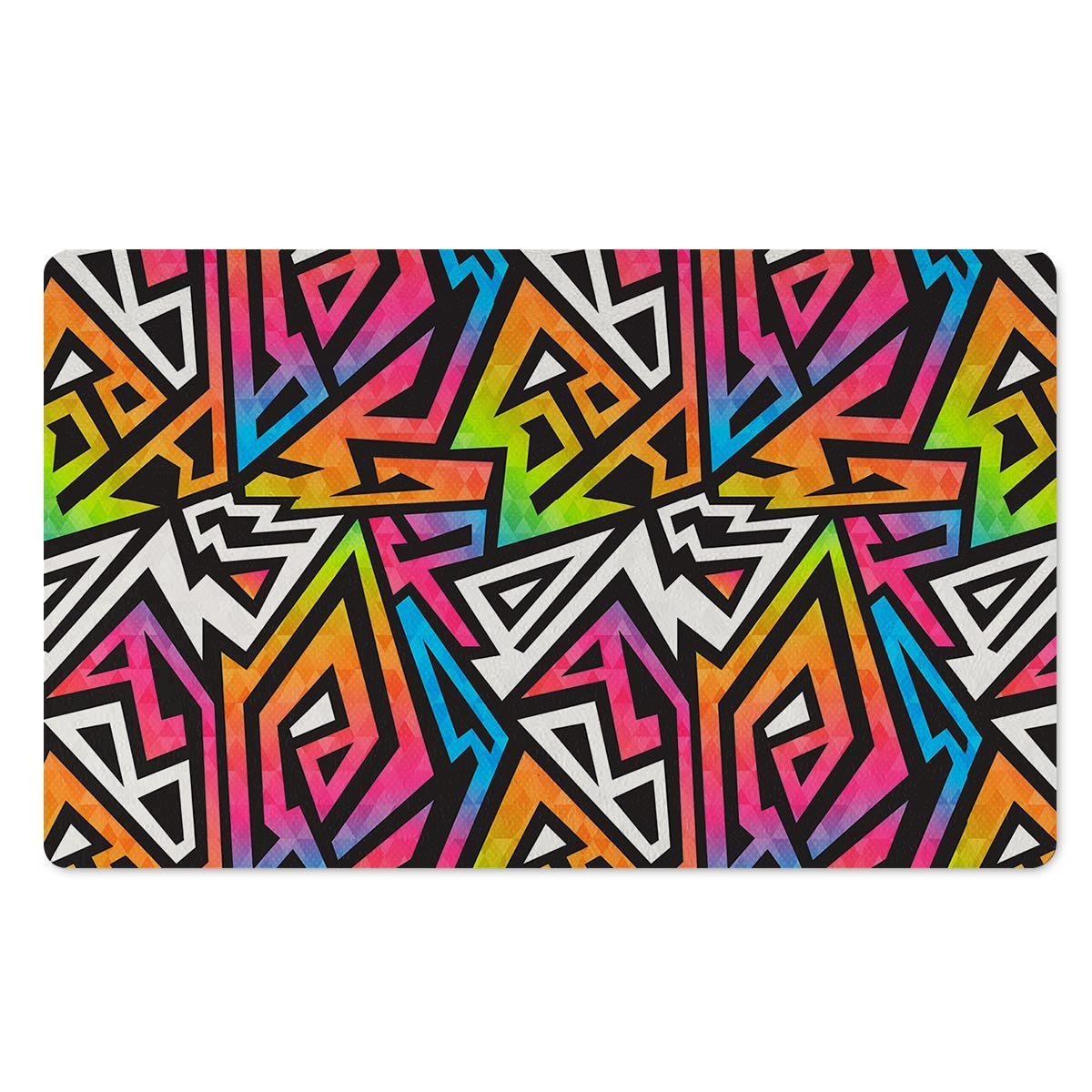 Graffiti Geometric Abstract Door Mat-grizzshop