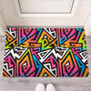 Graffiti Geometric Abstract Door Mat-grizzshop