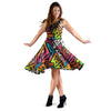 Graffiti Geometric Abstract Dress-grizzshop