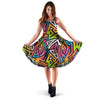 Graffiti Geometric Abstract Dress-grizzshop