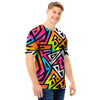 Graffiti Geometric Abstract Men T Shirt-grizzshop