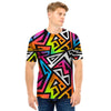 Graffiti Geometric Abstract Men T Shirt-grizzshop