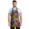 Graffiti Geometric Abstract Men's Apron-grizzshop